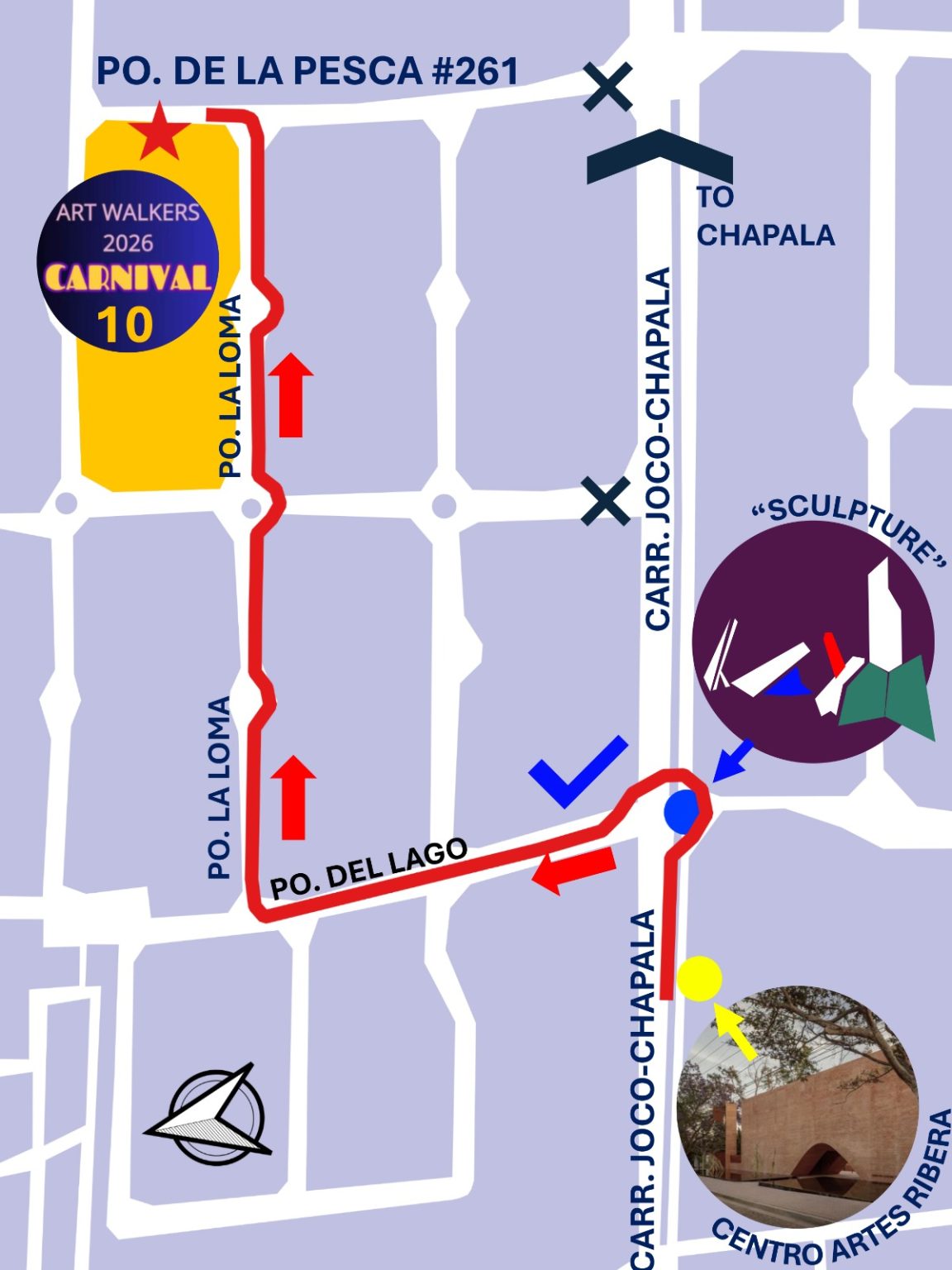 Art Walkers 2026 CARNIVAL Ricardo S Nchez Elaines Studio Map Directions Art Walkers 2026 1152x1536 