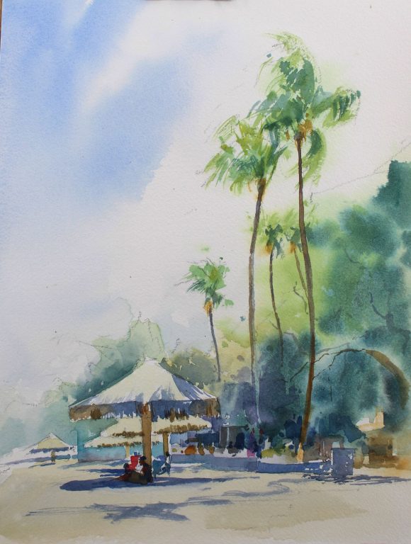 DESCANSO BAJO LA PALAPA