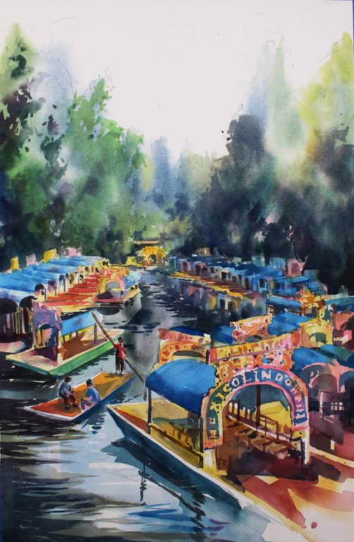 MAÑANA NUBLADA EN XOCHIMILCO